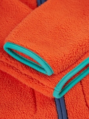 Frugi Orange Fleece Hooded Jacket - Image 3 of 5