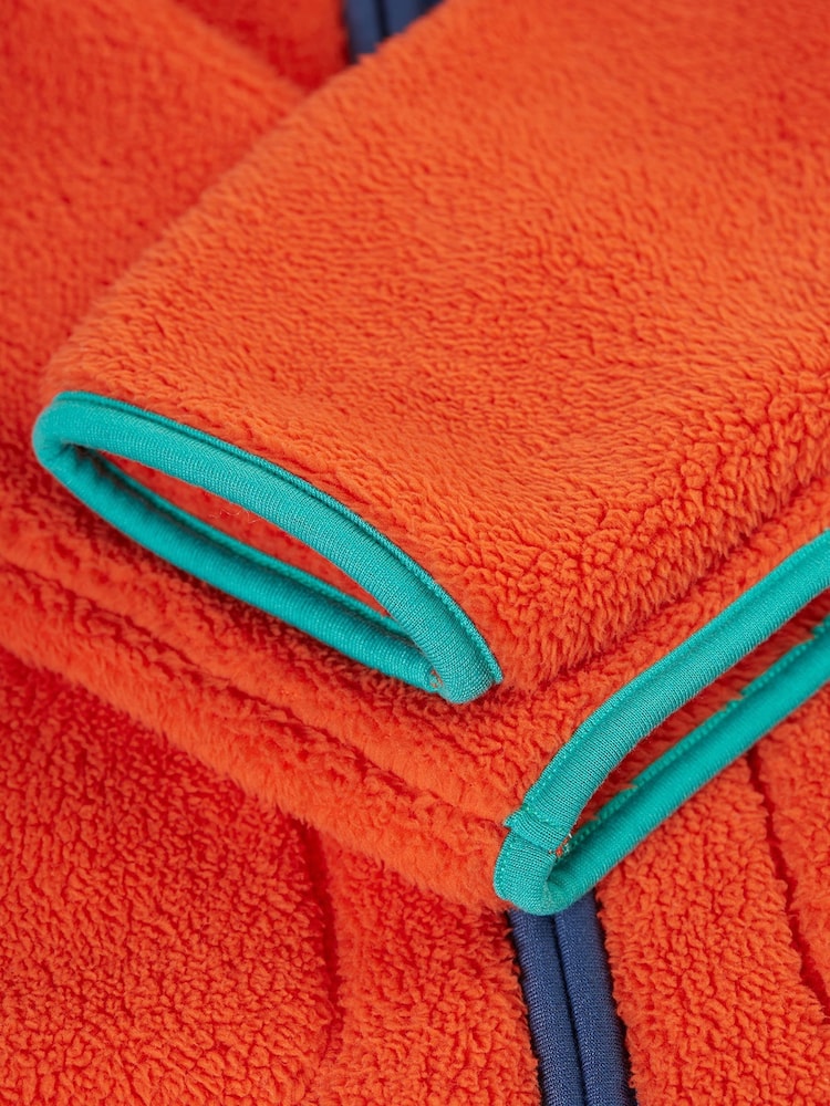 Frugi помаранчевий Fleece з капюшоном куртка - Image 3 of 5