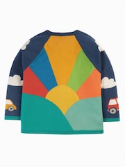 Frugi Blue Multi Coloured Applique Cardigan - Image 3 of 6