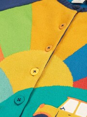 Frugi Blue Multi Coloured Applique Cardigan - Image 4 of 6