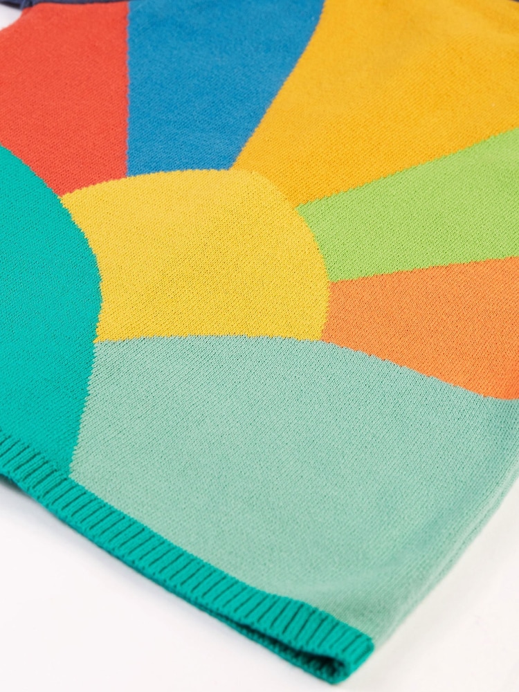 Frugi Blue Multi Coloured Applique Cardigan - Image 6 of 6 Frugi Blue Multi Coloured Applique Cardigan - Image 6 of 6