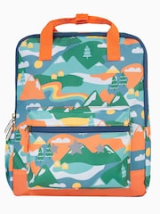 Frugi Blue Mountains All Over Print Explorers Backpack - Image 1 of 7