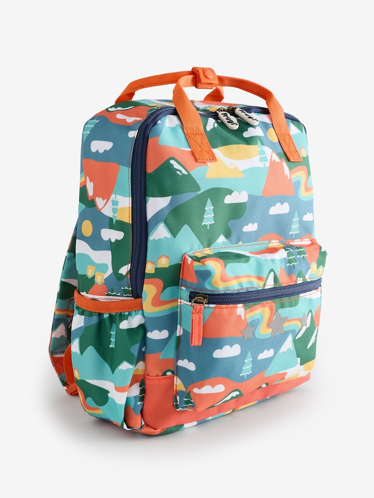 Frugi Blue Mountains All Over Print Explorers Backpack - Image 2 of 7