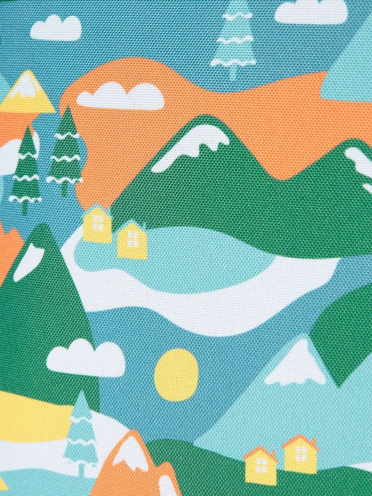 Frugi Blue Mountains All Over Print Explorers Backpack - Image 7 of 7