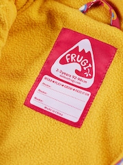 Frugi Girls Pink Printed Flowers Puddle Buster Waterproof Coat - Image 8 of 8