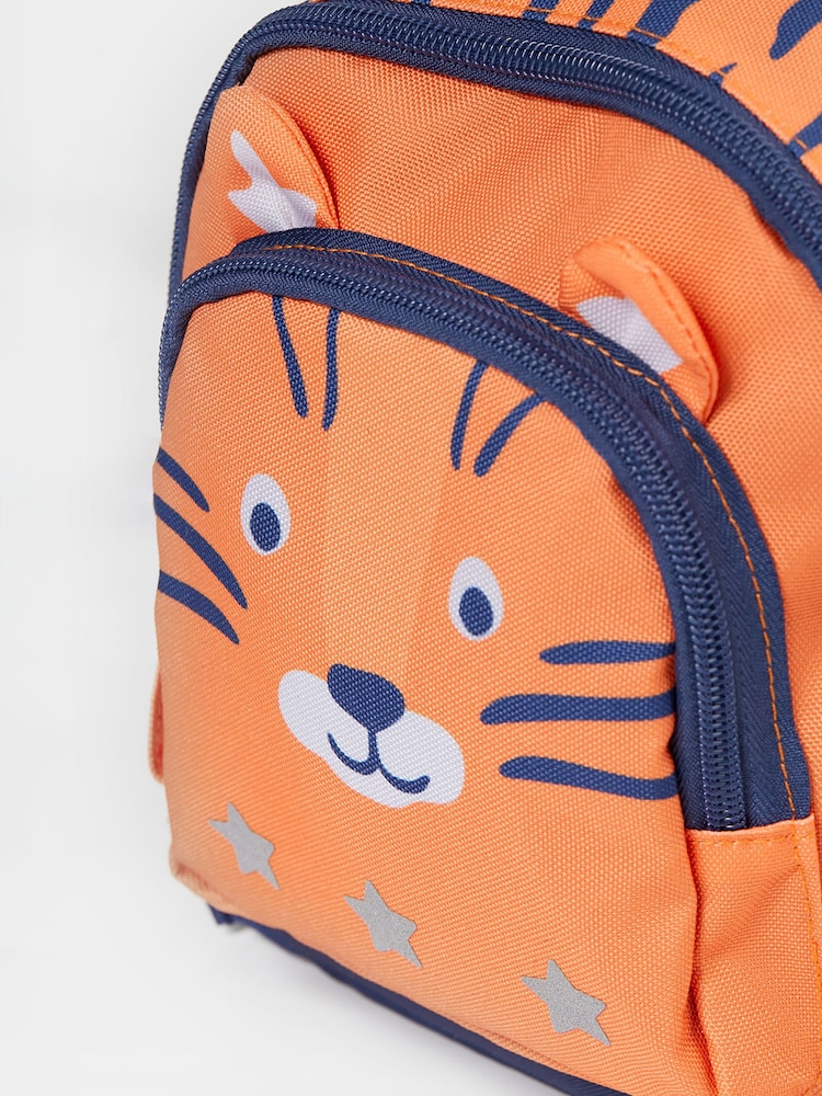 Frugi Orange Tiger Little Adventurers Backpack - Image 6 of 7