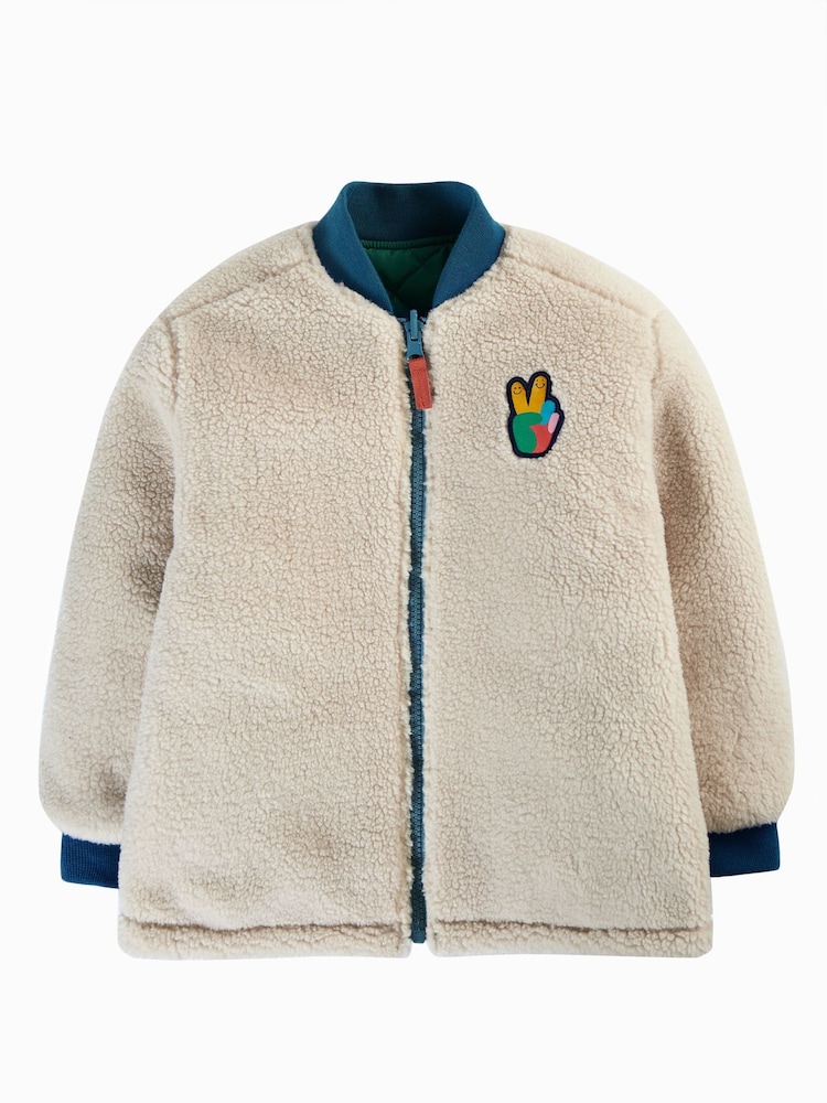Frugi Green Robin Reversible Quilted Jacket - Изображение 2 из 6