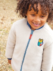 Frugi Green Robin Reversible Quilted Jacket - Изображение 6 из 6