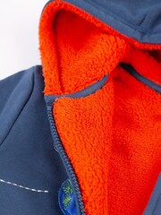 Frugi Blue Space Planets Fleece Lined Hoodie - Image 2 of 4