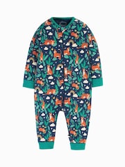 Mono azul con cremallera y diseño de tigres Zelah de Frugi - Imagen 1 de 4