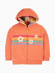 Frugi Fleece Lined Orange Hoodie - Image 3 of 5