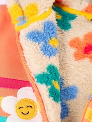 Frugi Fleece Lined Orange Hoodie - Image 4 of 5