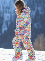 Salopettes para nieve y esquí en mezcla de algodón y lino con estampado floral de Frugi - Imagen 1 de 7