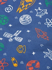 Frugi Blue Space Print Waterproof Parka Coat - Image 6 of 7