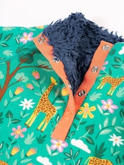 Frugi Green Giraffe Snuggle Fleece Jumper - Image 2 of 5