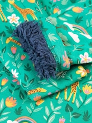 Frugi Green Giraffe Snuggle Fleece Jumper - Image 3 of 5
