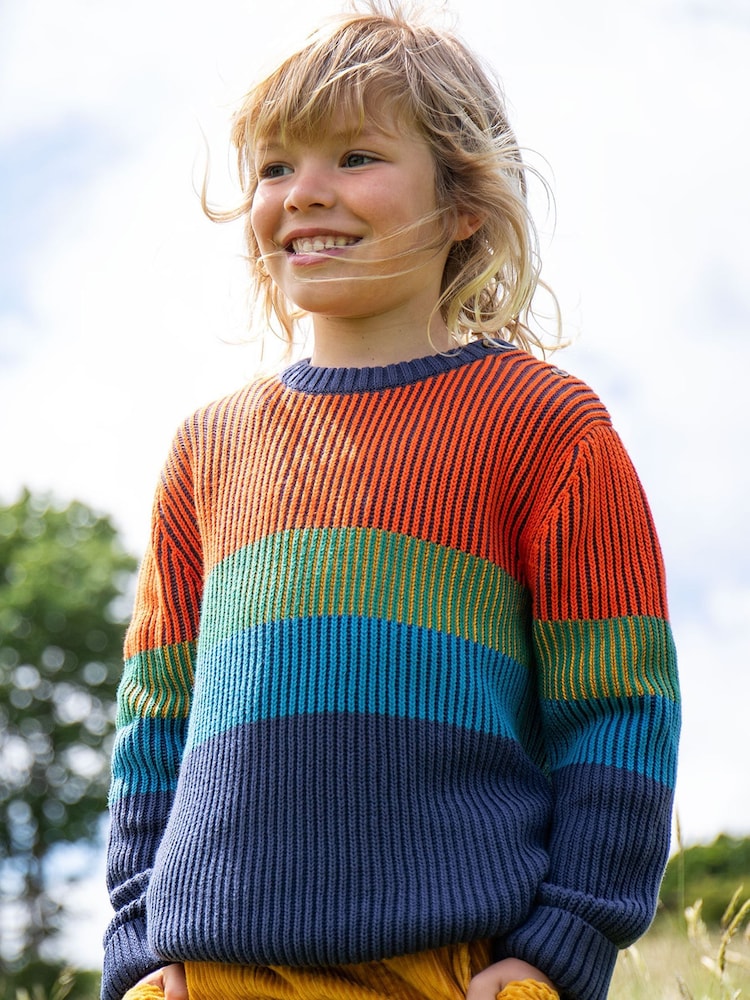 Frugi Boy's Blue Top Notch Jumper - Image 1 of 6