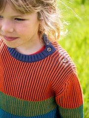 Frugi Boy's Blue Top Notch Jumper - Image 2 of 6