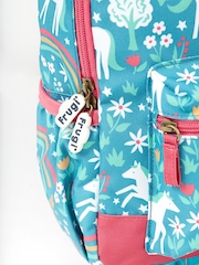 Frugi Blue Unicorns All Over Print Explorers Backpack - Image 3 of 6