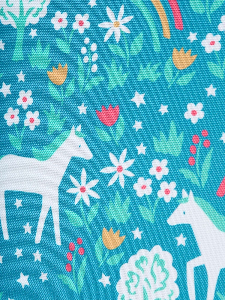 Frugi Blue Unicorns All Over Print Explorers Backpack - Image 6 of 6