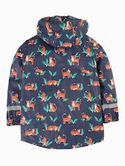 Frugi Orange Printed Tiger Puddle Buster Waterproof Coat - Image 4 of 8