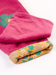 Frugi Girls Pink Corduroy Reversible Trousers - Image 3 of 5