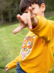 Frugi Yellow Tiger Stitched Sweatshirt - Image 2 of 6
