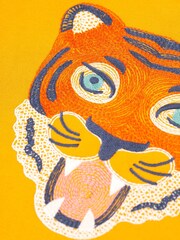 Frugi Yellow Tiger Stitched Sweatshirt - Image 5 of 6