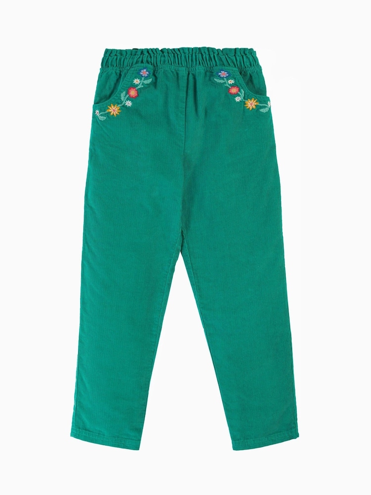 Frugi Girls Green Corduroy Trousers - Image 1 of 7
