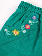 Frugi Girls Green Corduroy Trousers - Image 3 of 7