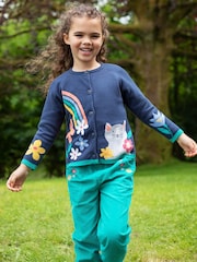 Frugi Girls Green Corduroy Trousers - Image 6 of 7