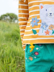 Frugi Girls Green Corduroy Trousers - Image 7 of 7
