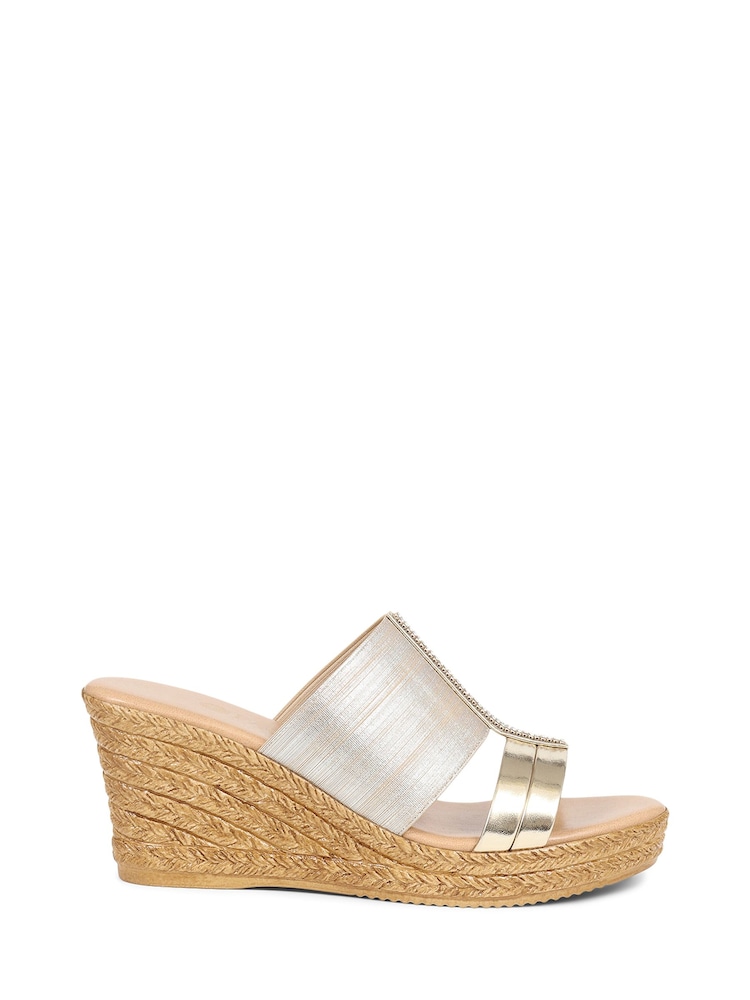 Pavers Metallic Wedge Espadrilles - Imagen 1 de 5 Pavers Metallic Wedge Espadrilles - Imagen 1 de 5