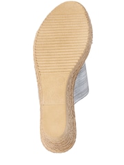 Pavers Silver Metallic Wedge Espadrilles - Image 5 of 5