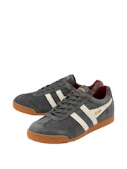 Gola Grey Mens Harrier Suede Lace-Up Trainers - Image 2 of 4