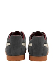 Gola Grey Mens Harrier Suede Lace-Up Trainers - Image 3 of 4