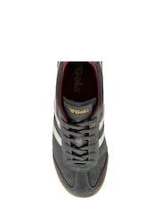 Gola Grey Mens Harrier Suede Lace-Up Trainers - Image 4 of 4