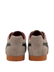 Gola Dark Grey Mens Harrier Suede Lace-Up Trainers - Image 3 of 4