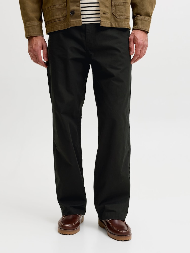 JACK & JONES Bill 寬版卡其褲 - 圖片 1，共 1