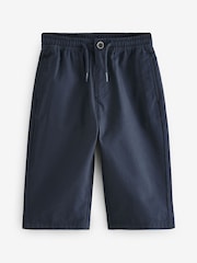 Navy Wide Leg 100% Cotton Chino Trousers with Elasticated Waist (3mths-7yrs) - Image 5 of 8