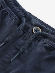 Navy Wide Leg 100% Cotton Chino Trousers with Elasticated Waist (3mths-7yrs) - Image 8 of 8
