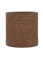 Fifty Five South Brown Darnell Planter - Image 1 of 6