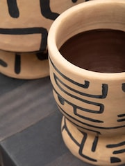 Fifty Five South Brown Barren Earthenware Planter - Image 2 of 6