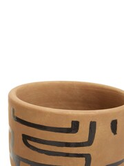 Fifty Five South Brown Barren Earthenware Planter - Image 5 of 6