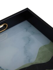 Interiors by Premier Black Celina Set Of 2 Rectangular Trays - Image 6 of 6
