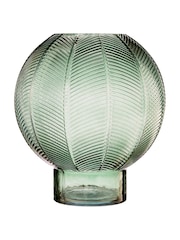 Interiors by Premier Green Fern Large Glass Vase - Image 1 of 3
