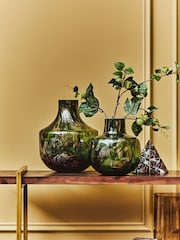 Fifty Five South Gold and Green Herbie Bottle Vase - Image 1 of 5
