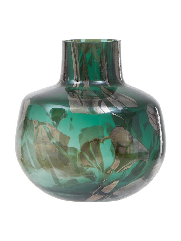 Fifty Five South Gold and Green Herbie Bottle Vase - Image 3 of 5