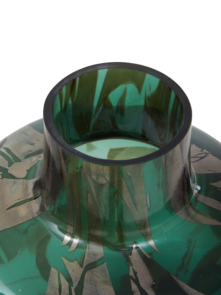 Fifty Five South Gold and Green Herbie Bottle Vase - Image 4 of 5