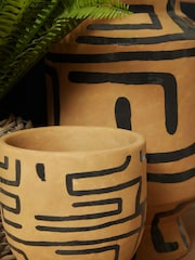 Fifty Five South Brown Barren Earthenware Vase - Image 2 of 6
